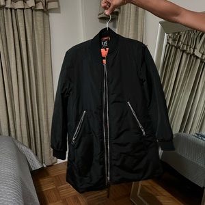 Brand new zara long bomber jacket